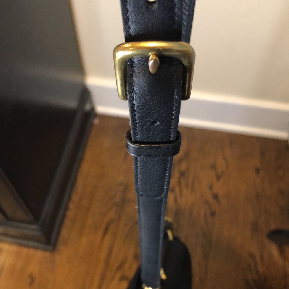 Vintage COACH WILLIS Black Leather Station Turn Lock Crossbody Shoulder Bag - Picture 8 of 15